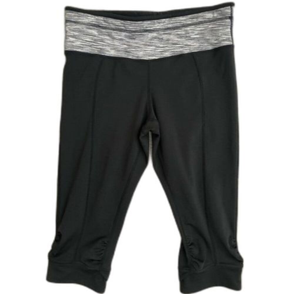prAna Alyson Knicker Crop Pants Women’s Medium Black Yoga Athletic Capri